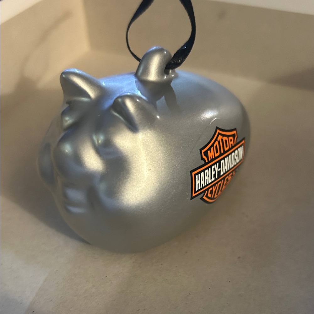 2014 Harley-Davidson Silver Piggy Bank with Logo